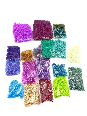 Assorted 6/0 Seed Beads - Multi Color Mix